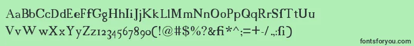 18cents Font – Black Fonts on Green Background