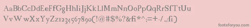 18cents Font – Gray Fonts on Pink Background