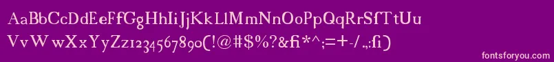 18cents Font – Pink Fonts on Purple Background
