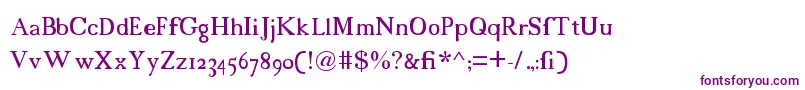 18cents Font – Purple Fonts on White Background