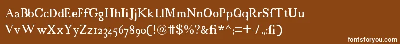 18cents Font – White Fonts on Brown Background