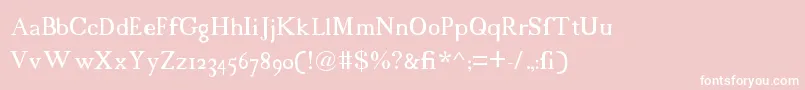 18cents Font – White Fonts on Pink Background