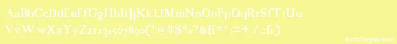 18cents Font – White Fonts on Yellow Background