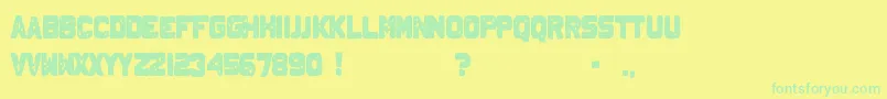 Подробнее о шрифте Johnny Шрифт Johnny – зелёные шрифты на жёлтом фоне