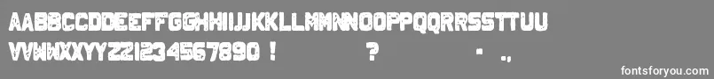 Johnny Font – White Fonts on Gray Background