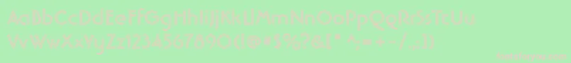 BanjomanOpenBold Font – Pink Fonts on Green Background