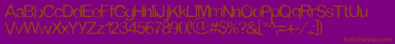 Tommytxtey Font – Brown Fonts on Purple Background
