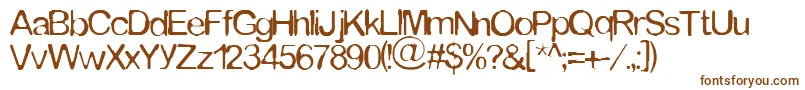 Tommytxtey Font – Brown Fonts on White Background