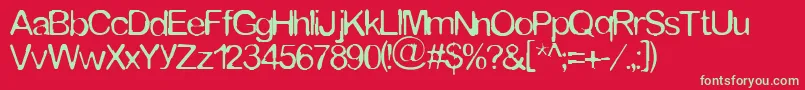 More about Tommytxtey Font Tommytxtey Font – Green Fonts on Red Background