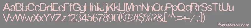 Tommytxtey Font – Pink Fonts on Gray Background