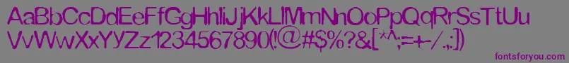 Tommytxtey Font – Purple Fonts on Gray Background