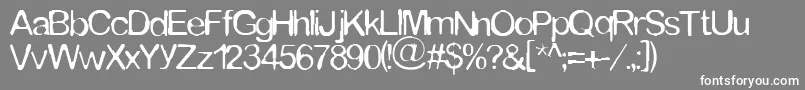 Tommytxtey Font – White Fonts on Gray Background