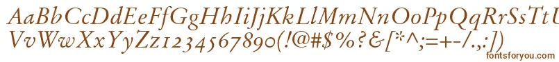 StempelGaramondItalicOldstyleFigures Font – Brown Fonts