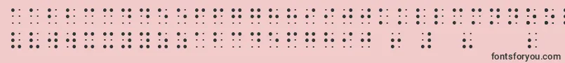 フォントSheetsBraille – ピンクの背景に黒い文字