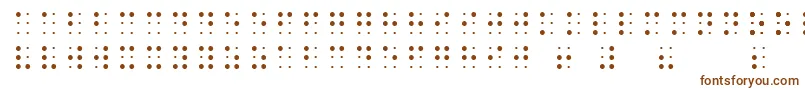 フォントSheetsBraille – 茶色のフォント