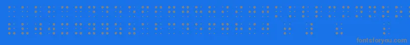SheetsBraille Font – Gray Fonts on Blue Background