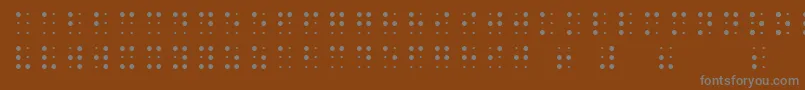 SheetsBraille Font – Gray Fonts on Brown Background