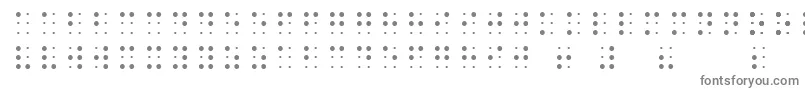 フォントSheetsBraille – 白い背景に灰色の文字