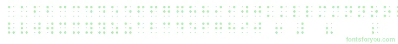 SheetsBraille-Schriftart – Grüne Schriften