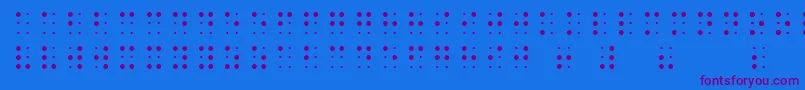 fuente SheetsBraille – Fuentes Moradas Sobre Fondo Azul