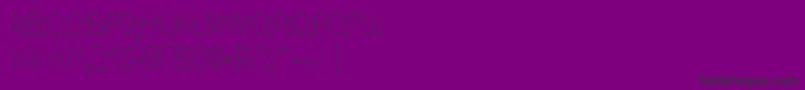 WalkwayUltracondensed-Schriftart – Schwarze Schriften auf violettem Hintergrund