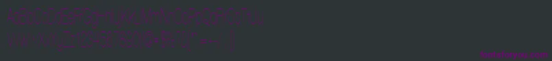 WalkwayUltracondensed Font – Purple Fonts on Black Background