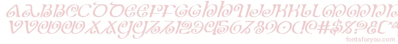 Theshirei Font – Pink Fonts on White Background