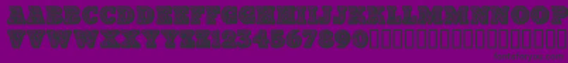 Paisleycaps ffy Font – Black Fonts on Purple Background