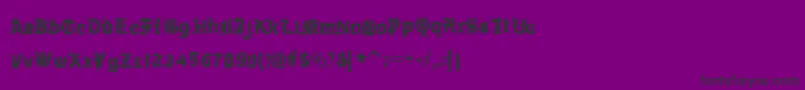 フォントKyvadloBlues – 紫の背景に黒い文字