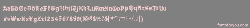 Шрифт KyvadloBlues – розовые шрифты на сером фоне