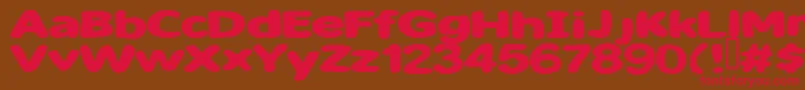 Sweetascandy Font – Red Fonts on Brown Background
