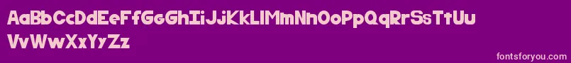 ResilienceRegular Font – Pink Fonts on Purple Background