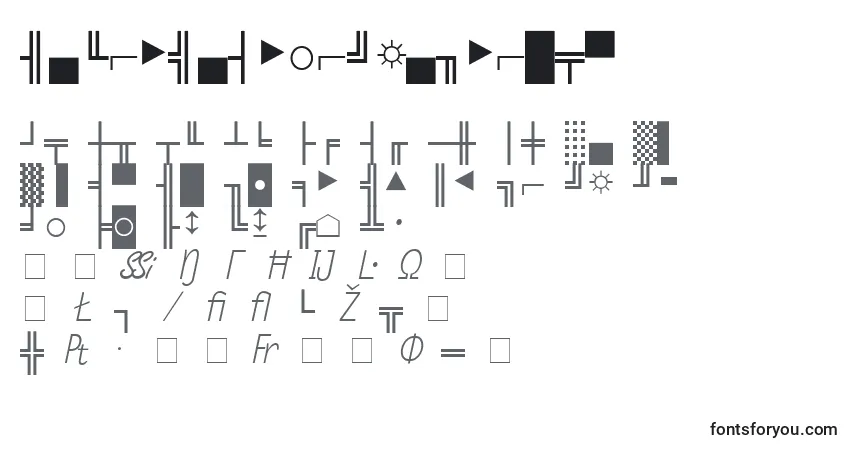 Шрифт MicroPiFourSsiNormal – алфавит, цифры, специальные символы