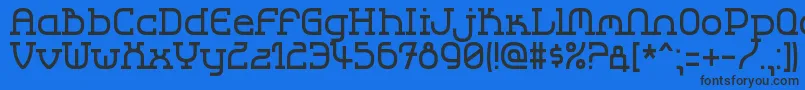 Lbccool2 Font – Black Fonts on Blue Background