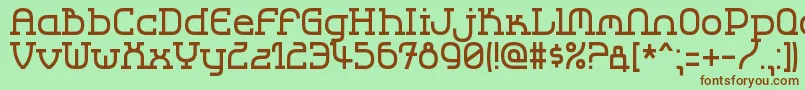 Lbccool2 Font – Brown Fonts on Green Background