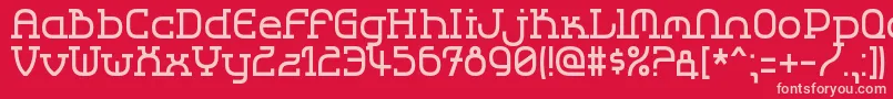 Lbccool2 Font – Pink Fonts on Red Background