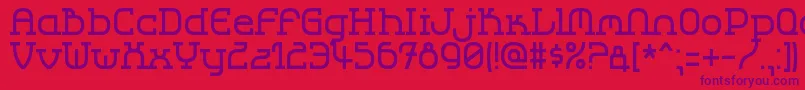 Lbccool2 Font – Purple Fonts on Red Background