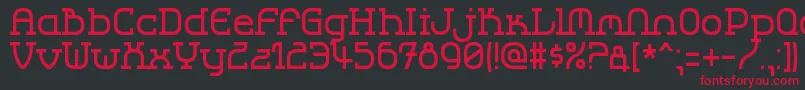 Lbccool2 Font – Red Fonts on Black Background