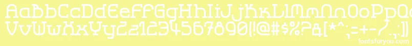 Lbccool2 Font – White Fonts on Yellow Background