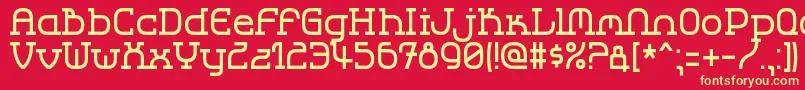 Lbccool2 Font – Yellow Fonts on Red Background