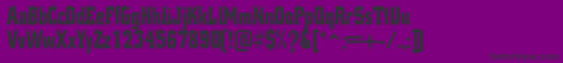 Police K.O.ActivistaFont – polices noires sur fond violet