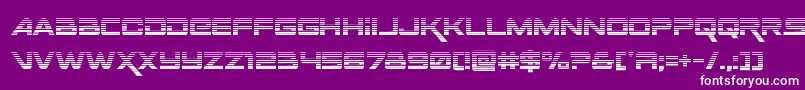 Spacerangergrad Font – White Fonts on Purple Background