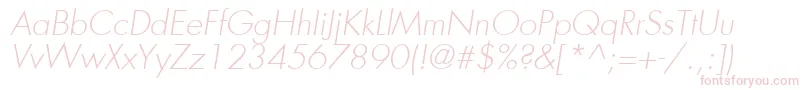 FuturaLtLightOblique Font – Pink Fonts