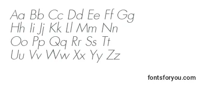 FuturaLtLightOblique Font