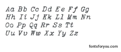 ItalicTypewriter Font