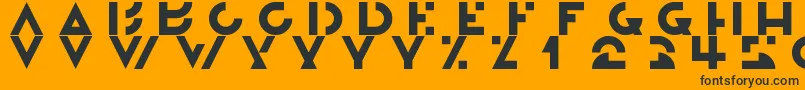 Weitere Informationen zur Morgante-Schriftart Morgante-Schriftart – Schwarze Schriften auf orangefarbenem Hintergrund
