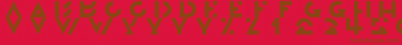 En savoir plus sur la police Morgante Police Morgante – polices brunes sur fond rouge