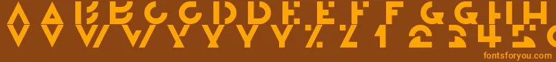 Weitere Informationen zur Morgante-Schriftart Morgante-Schriftart – Orangefarbene Schriften auf braunem Hintergrund