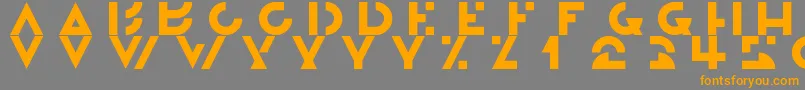 Morgante Font – Orange Fonts on Gray Background