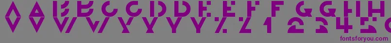 Morgante-Schriftart – Violette Schriften auf grauem Hintergrund